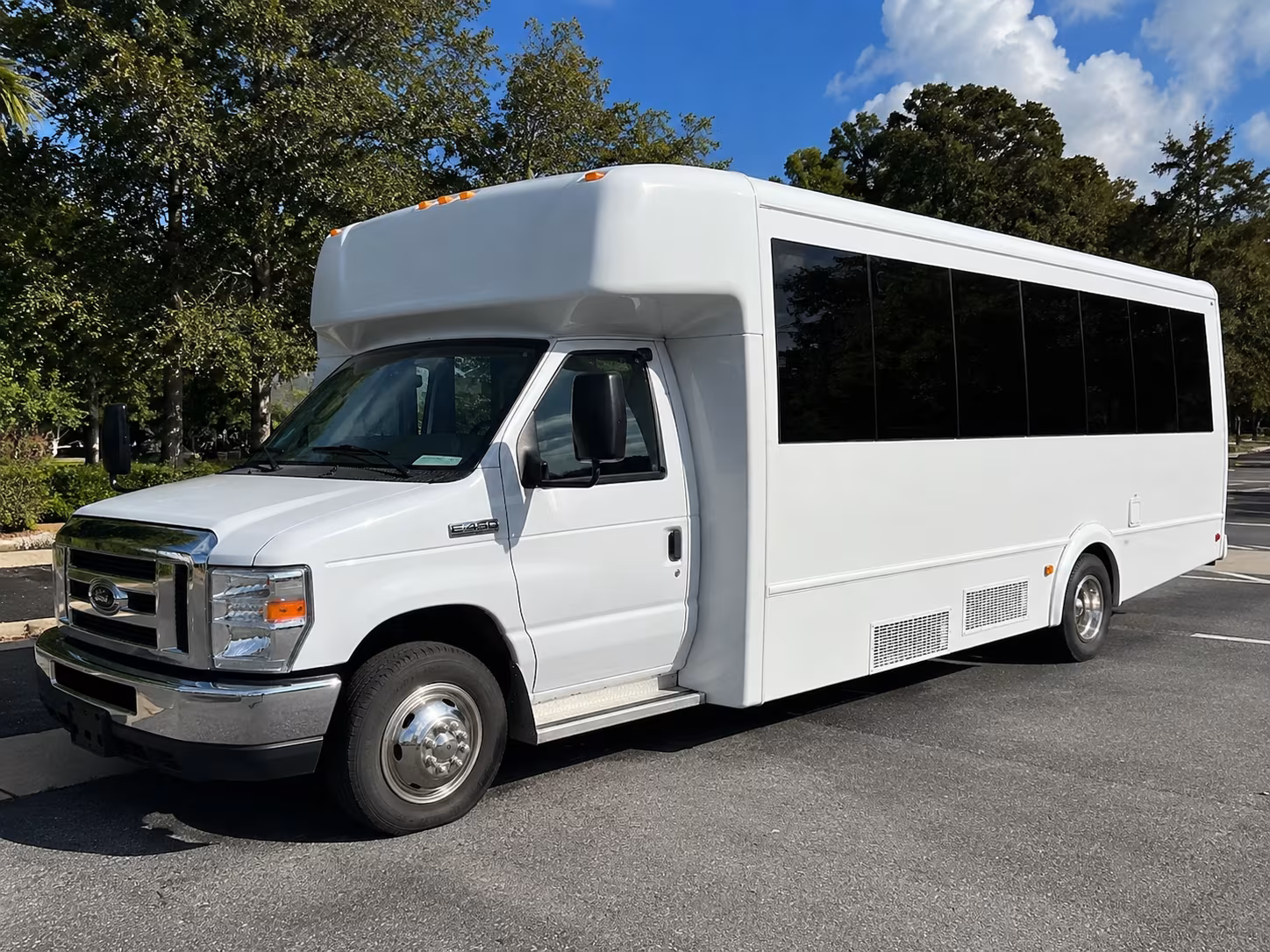 Passenger seating aboard a party bus rental serving Seattle