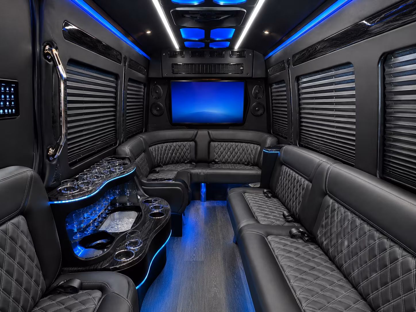 Seattle Airport Shuttle & Transportation party bus exterior