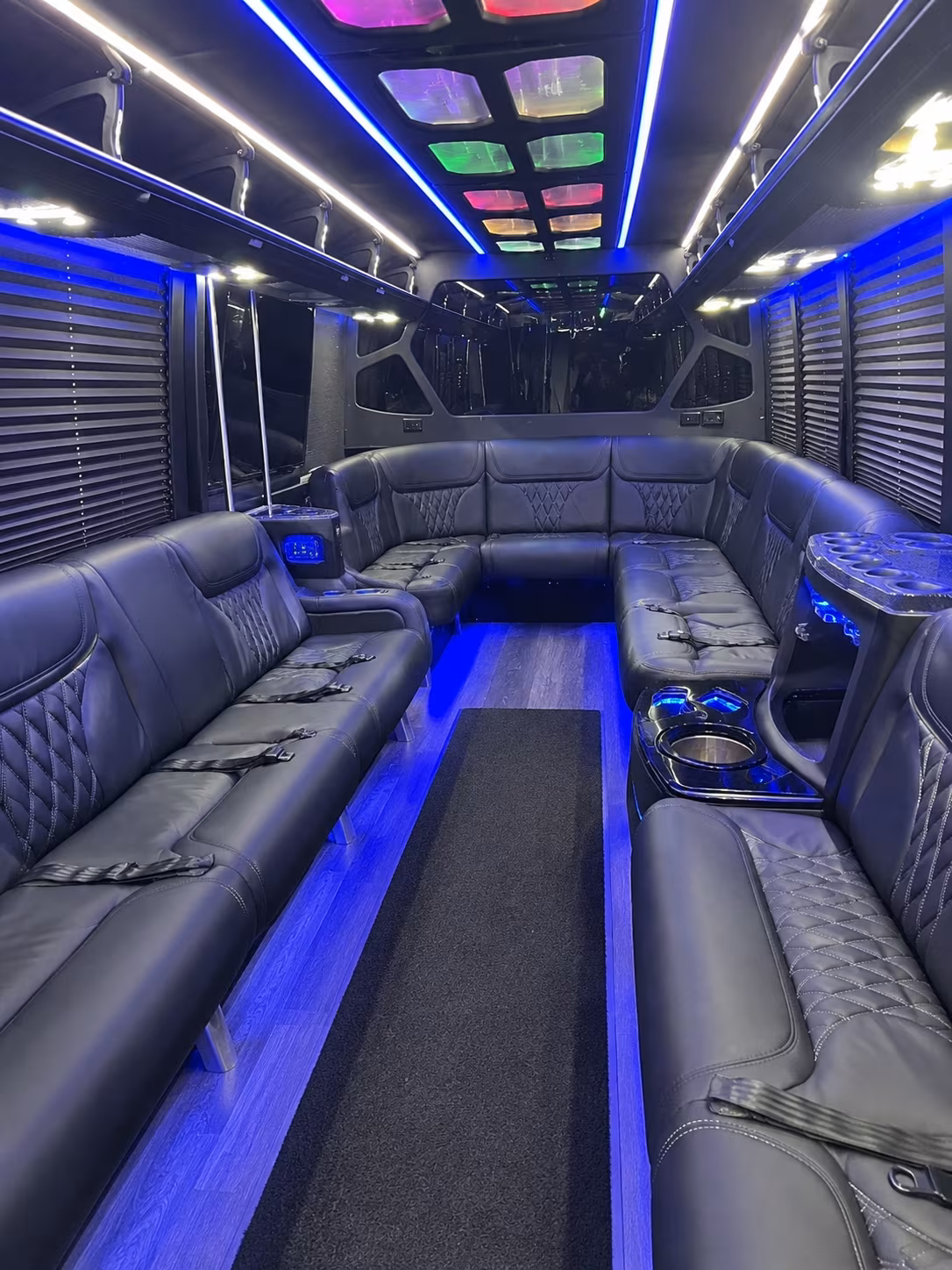 Seattle Birthday, Sweet 16, & Quinceañera Transportation party bus exterior