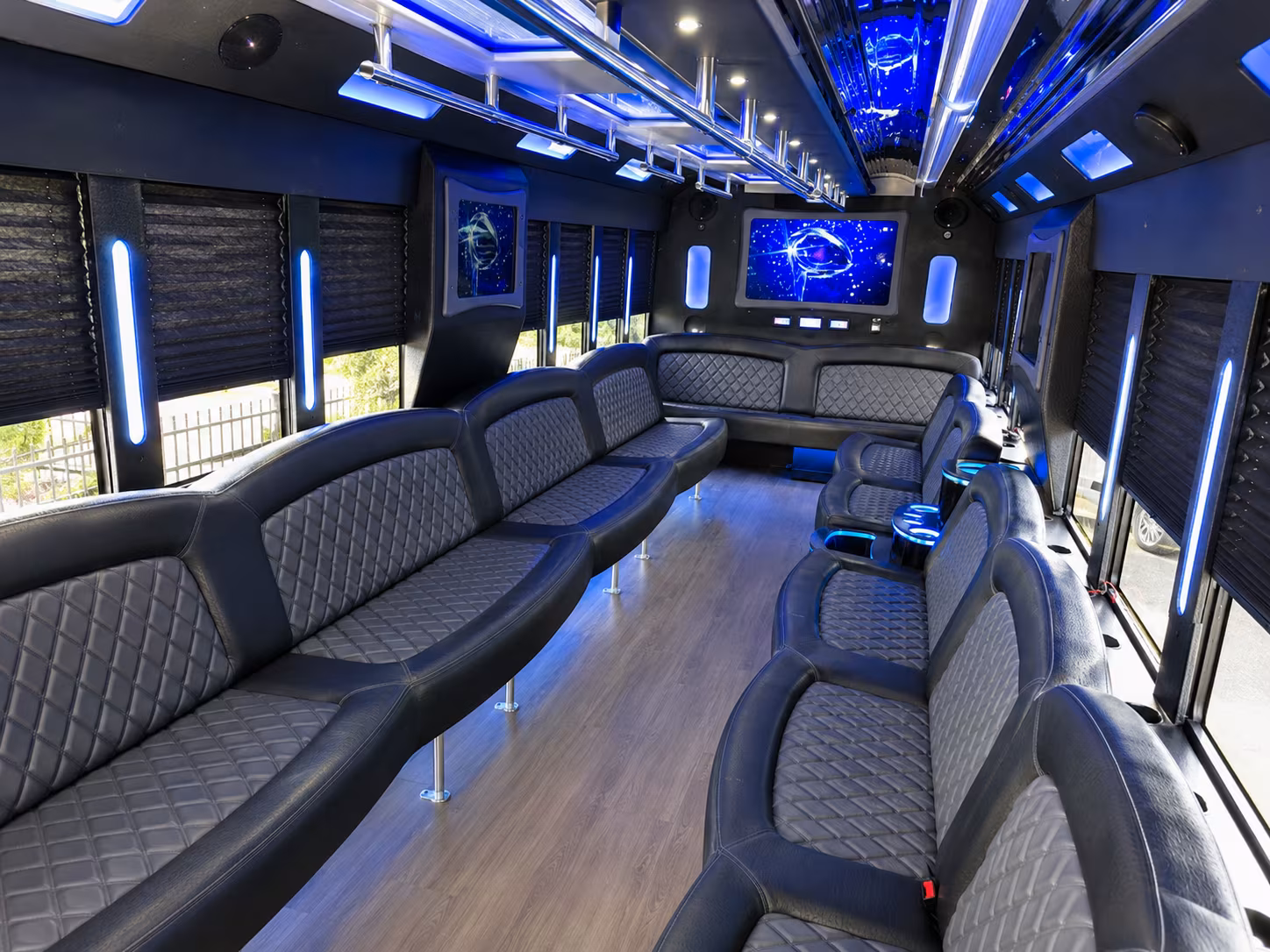 Seattle Concert & Music Festival Transportation party bus interior