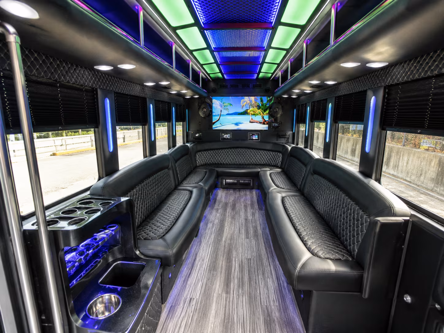 Seattle Private Event Transportation party bus exterior