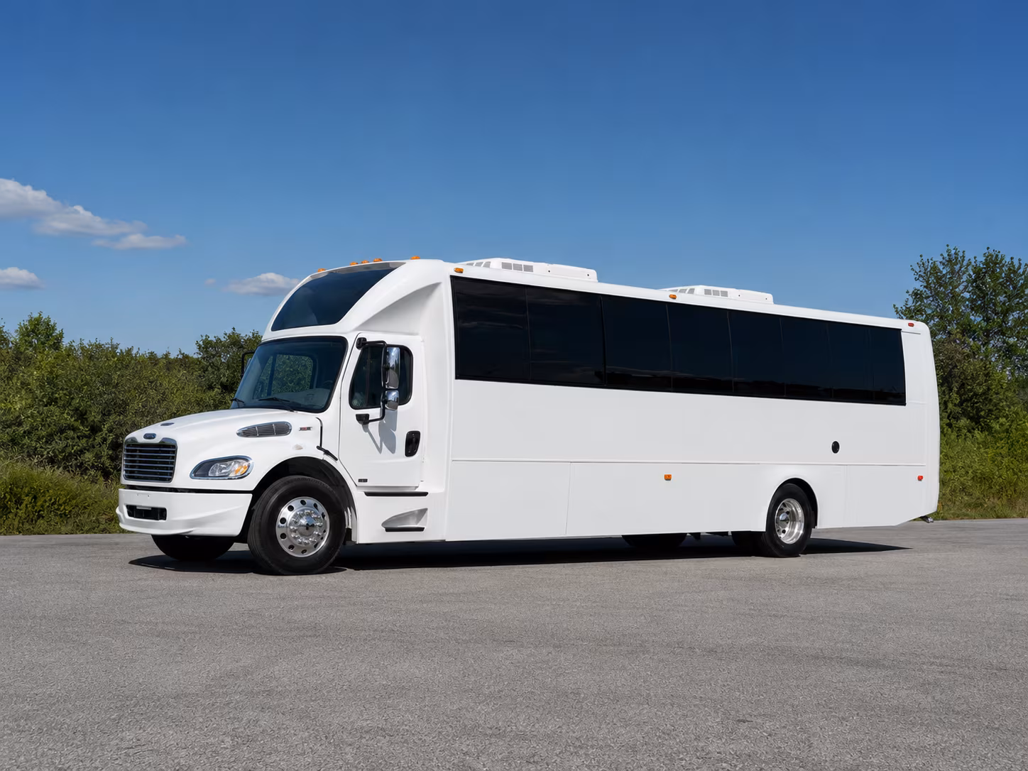 Seattle Wedding Transportation party bus exterior