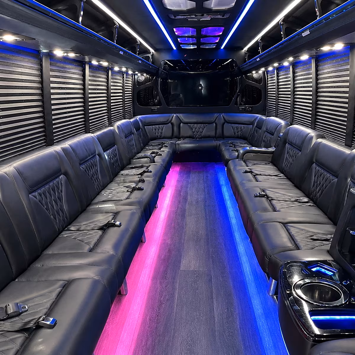Seattle Winery Tour & Pub Crawl Transportation party bus interior